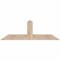 Ekena Millwork Portland Smooth Timber Gable Bracket, Douglas Fir, 60"W x 20"H x 5 1/2"D x 5 1/2"F, 8/12 Pitch GBW060X20X0606POR00SDF - alternate 1